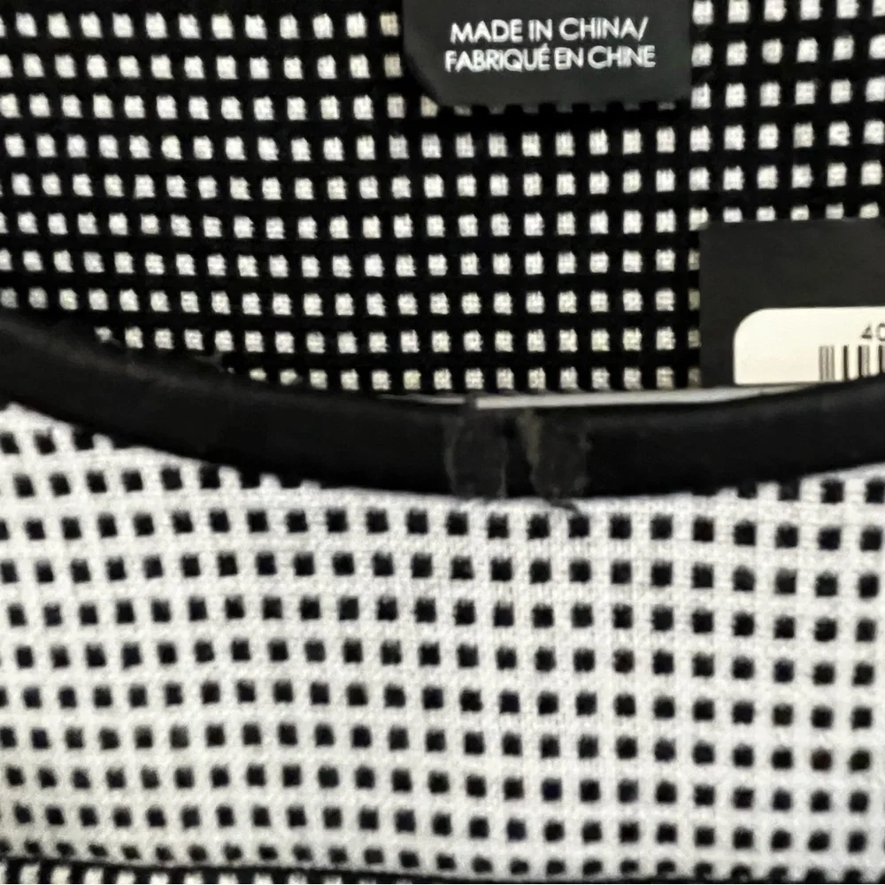 Club Monaco gray, black and white check dress new with tags size 4
